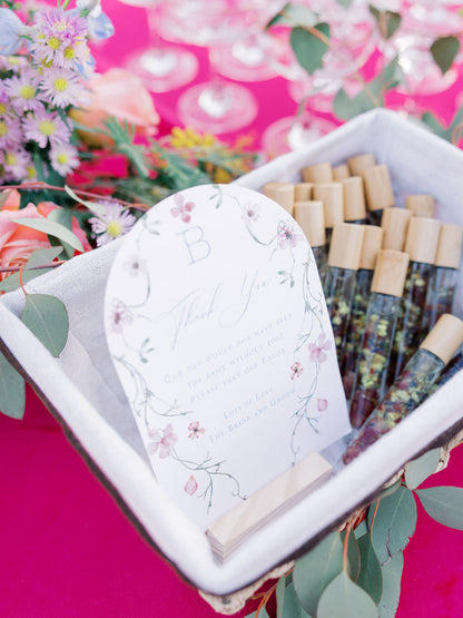 Petal & Crystal Roller Favors (Custom Wedding Sets)