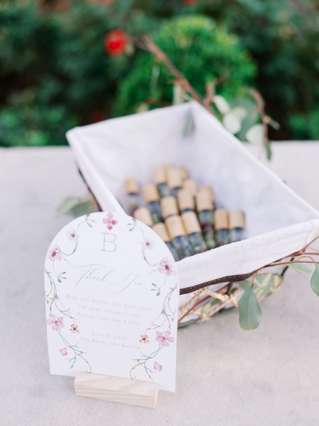 Petal & Crystal Roller Favors (Custom Wedding Sets)
