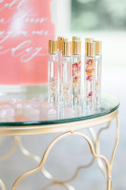 Petal & Crystal Roller Favors (Custom Wedding Sets)