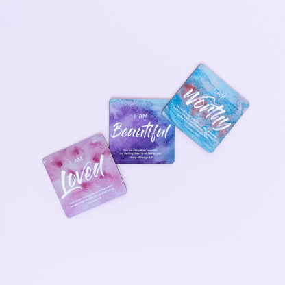 Watercolor Affirmation Magnet Collection – 12 Piece Set (3” x 3”)