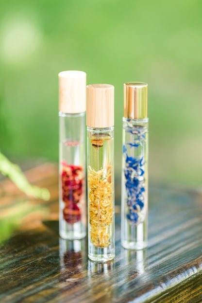 Petal & Crystal Roller Favors (Custom Wedding Sets)