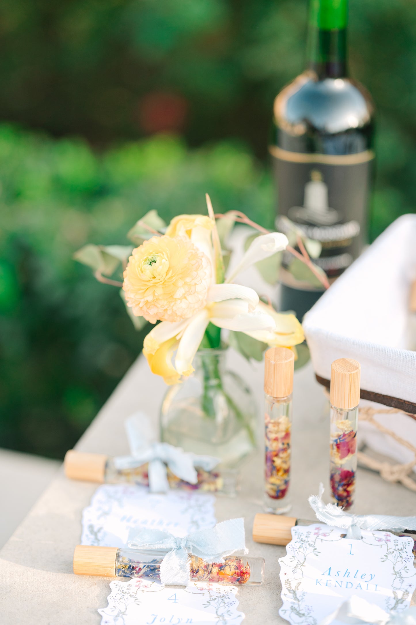 Petal & Crystal Roller Favors (Custom Wedding Sets)