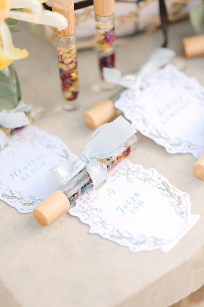 Petal & Crystal Roller Favors (Custom Wedding Sets)