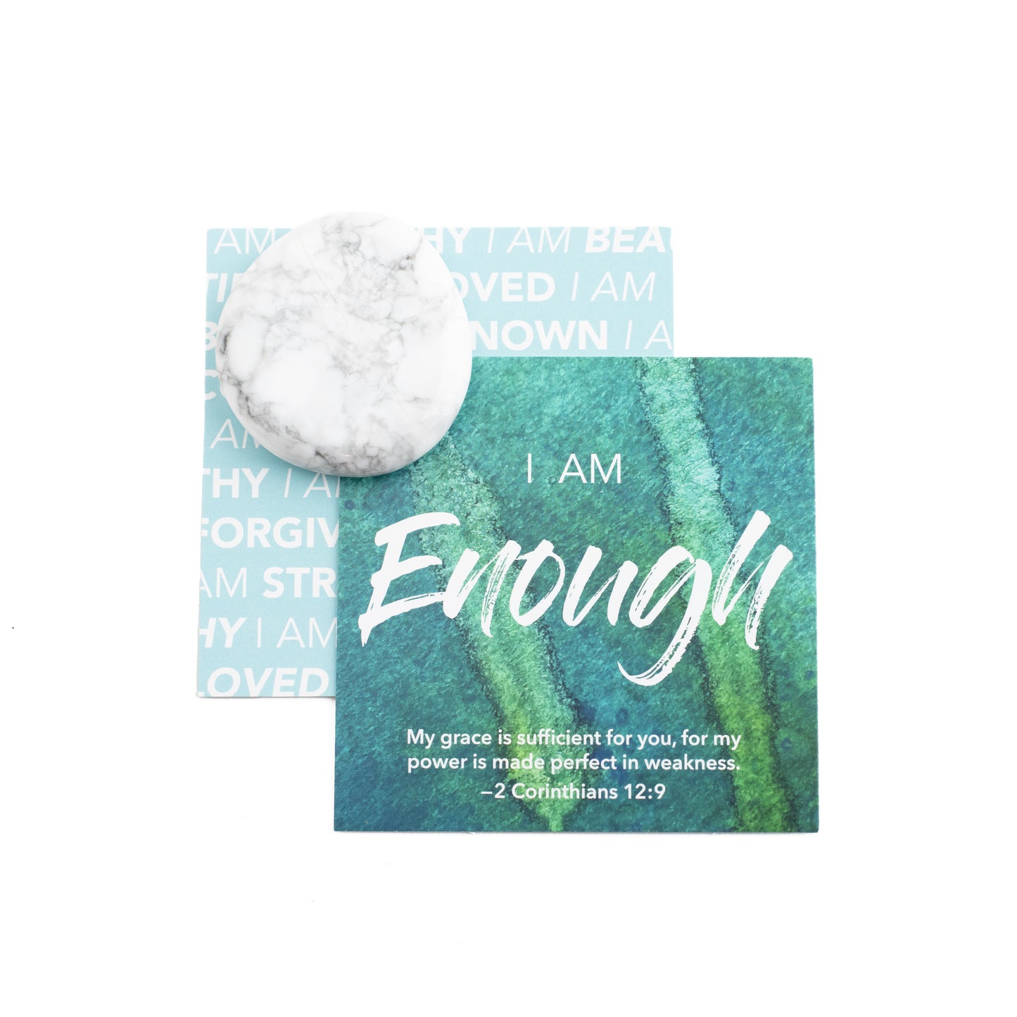 I Am Enough | Magnesite Affirmation Gem