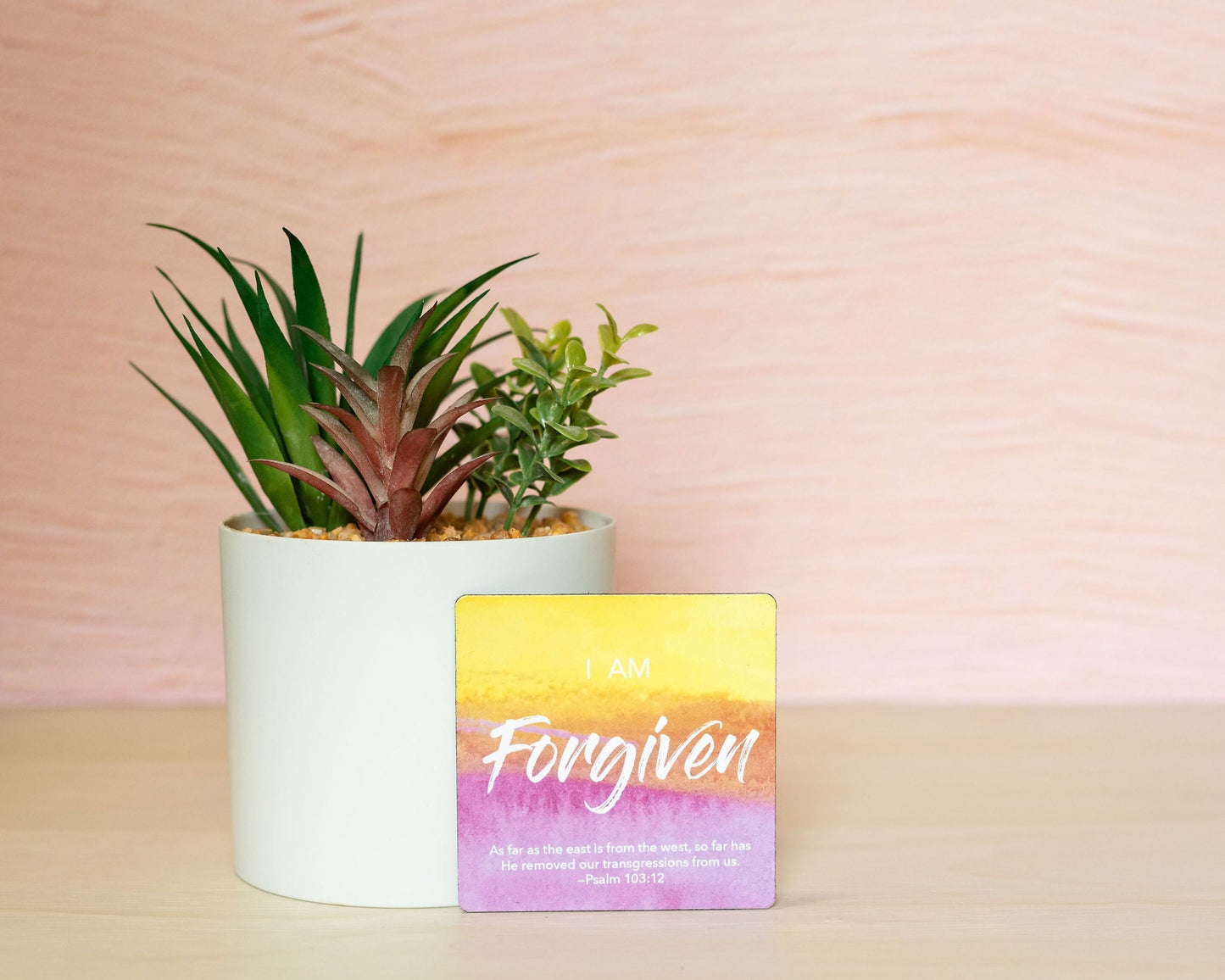 FORGIVEN Watercolor Affirmation Magnet