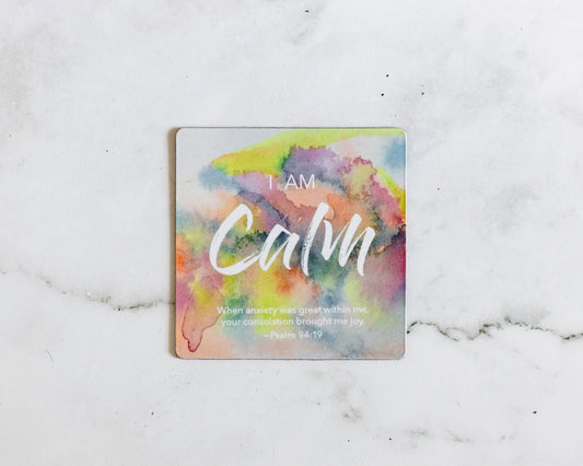 CALM Watercolor Affirmation Magnet