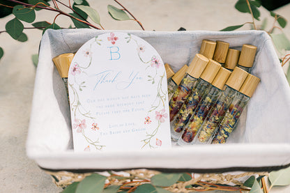 Petal & Crystal Roller Favors (Custom Wedding Sets)