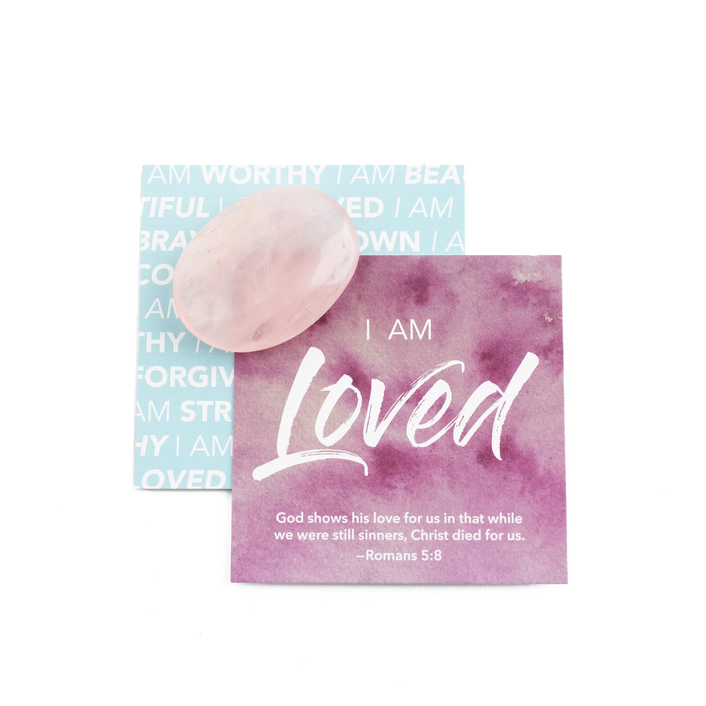 I Am Loved | Rose Quartz Affirmation Gem