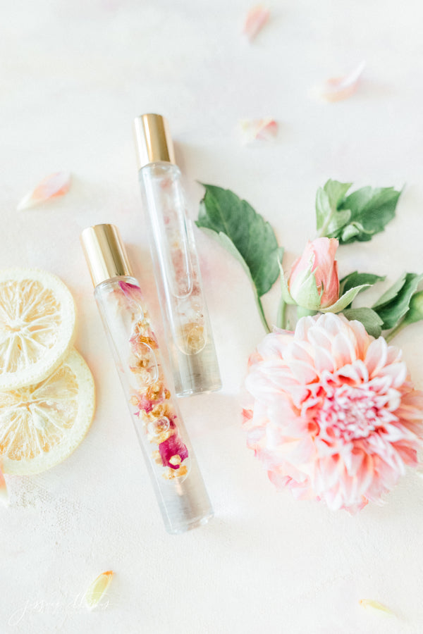 Petal & Crystal Roller Favors (Custom Wedding Sets)