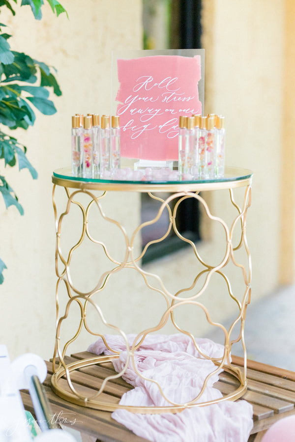Petal & Crystal Roller Favors (Custom Wedding Sets)