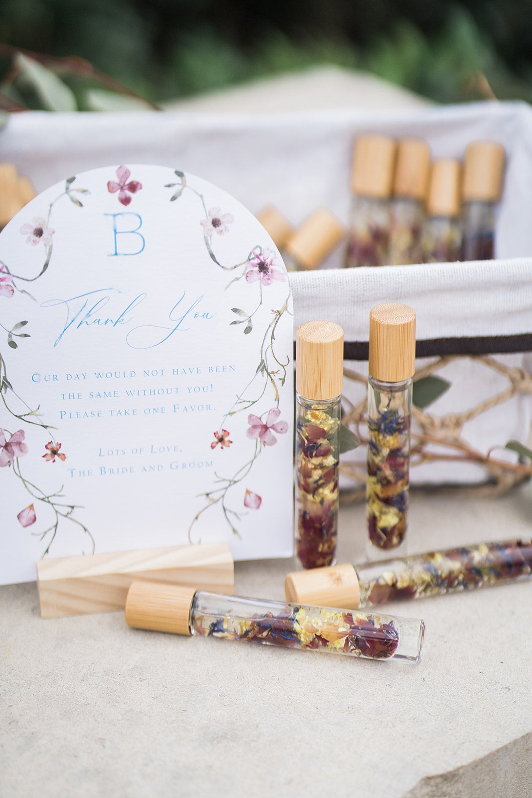 Petal & Crystal Roller Favors (Custom Wedding Sets)