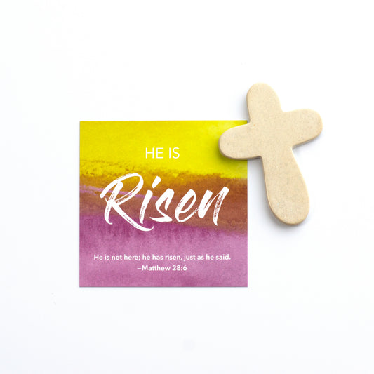 He Is Risen | Easter Affirmation Gem