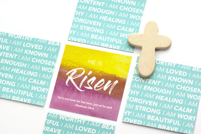 He Is Risen | Easter Affirmation Gem