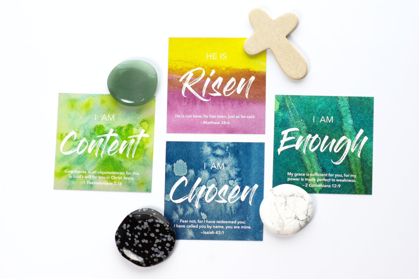 He Is Risen | Easter Affirmation Gem
