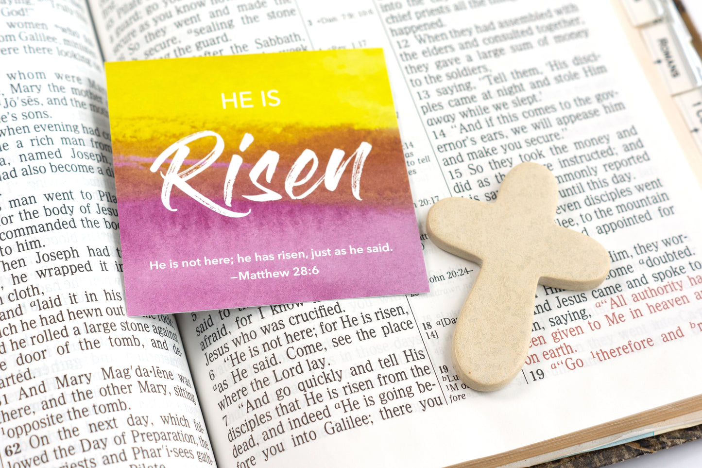 He Is Risen | Easter Affirmation Gem