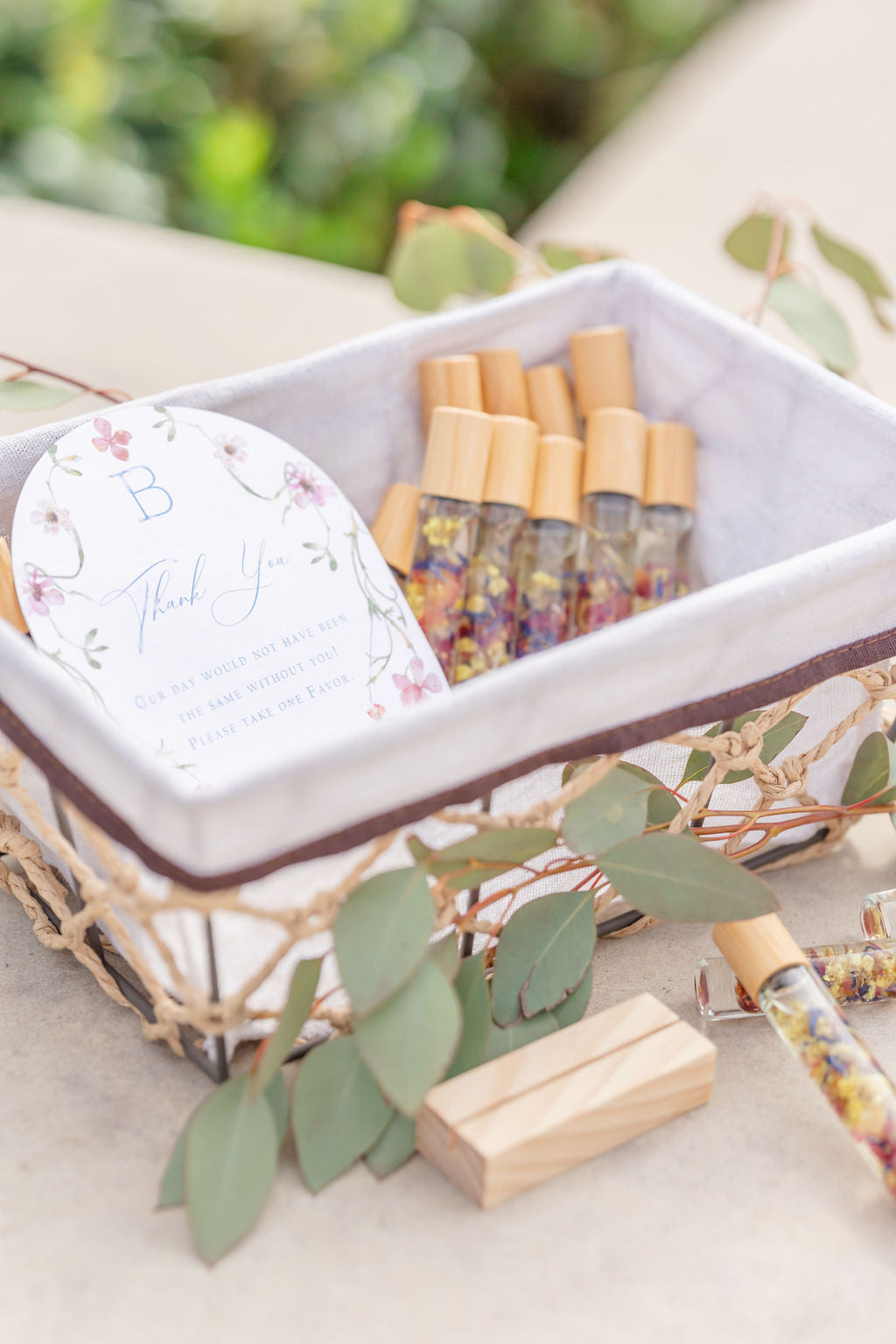 Petal & Crystal Roller Favors (Custom Wedding Sets)