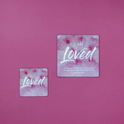 LOVED Watercolor Affirmation Magnet