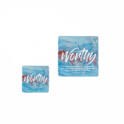 WORTHY Watercolor Affirmation Magnet