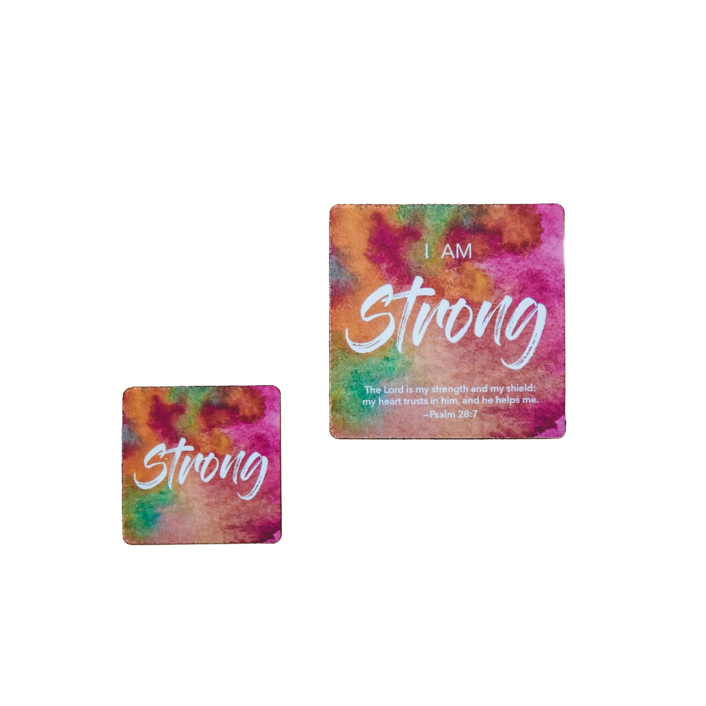 STRONG Watercolor Affirmation Magnet