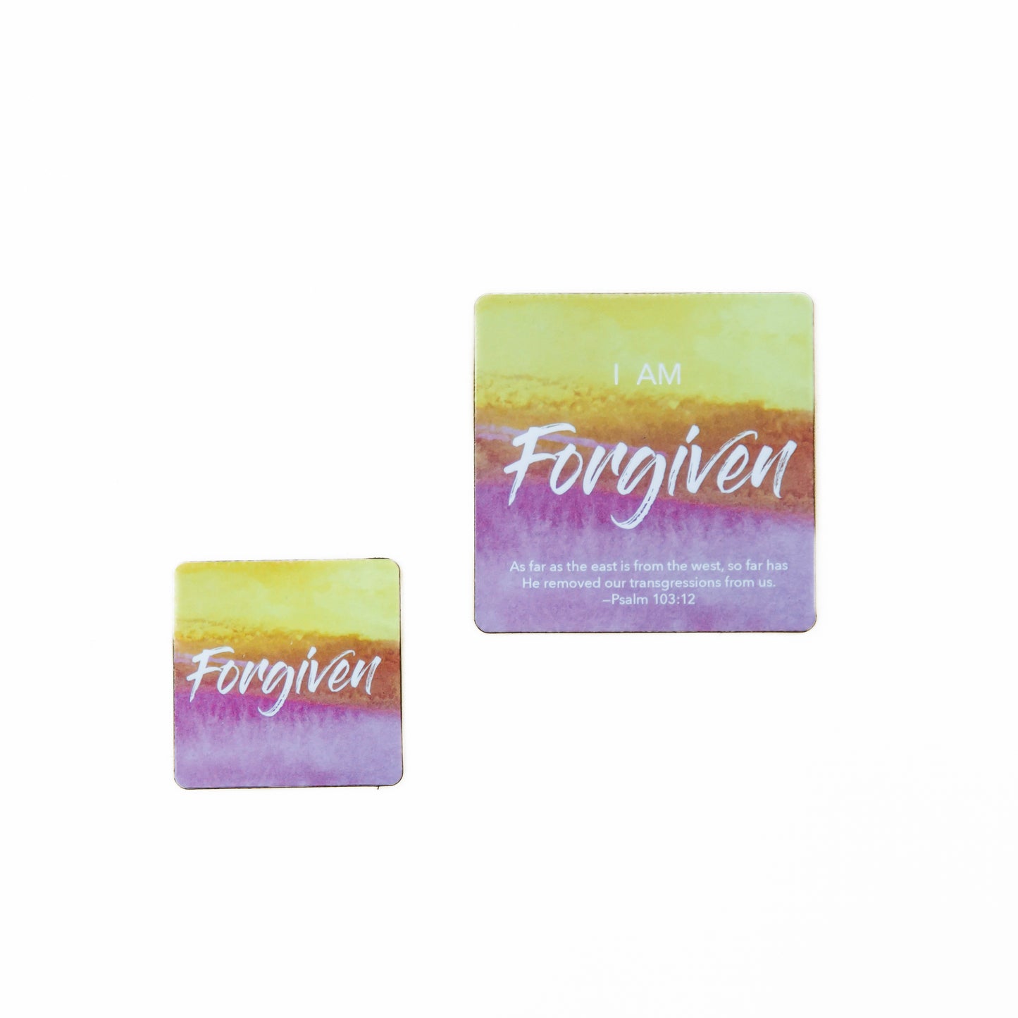 FORGIVEN Watercolor Affirmation Magnet