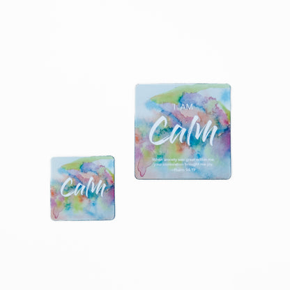 CALM Watercolor Affirmation Magnet