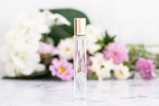 Blue Lace Agate Crystal Roller Bottle