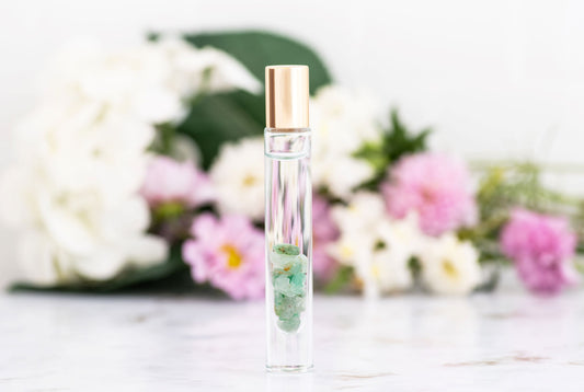 Green Aventurine Crystal Roller Bottle