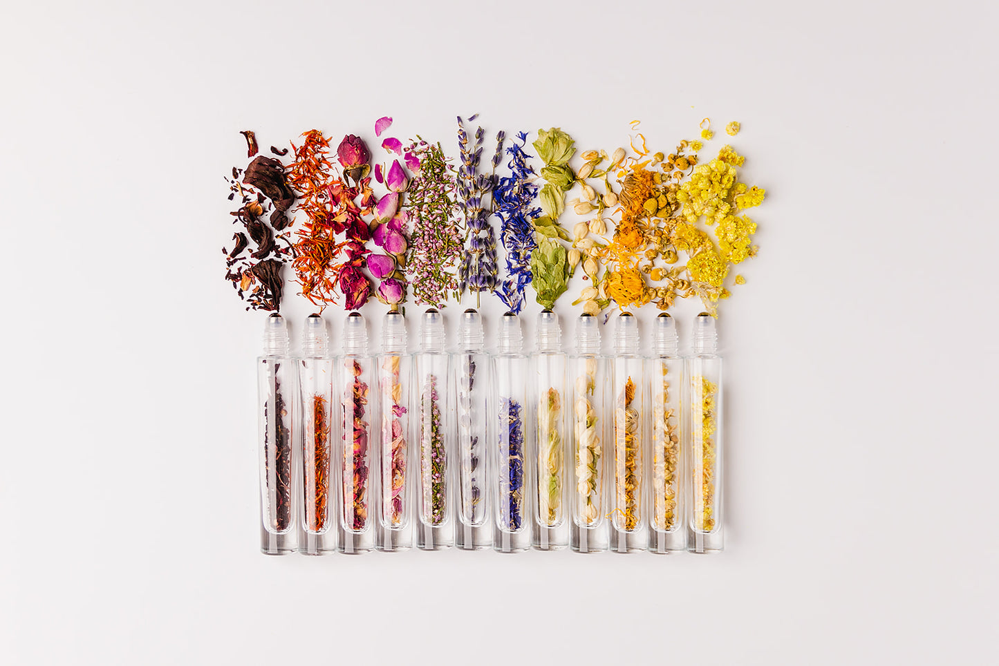 Botanical Roller Bottle Deluxe Collection – Organic Essential Oil Roller Kit (12 Pack Gift Set)