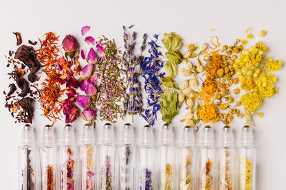 Botanical Roller Bottle Deluxe Collection – Organic Essential Oil Roller Kit (12 Pack Gift Set)