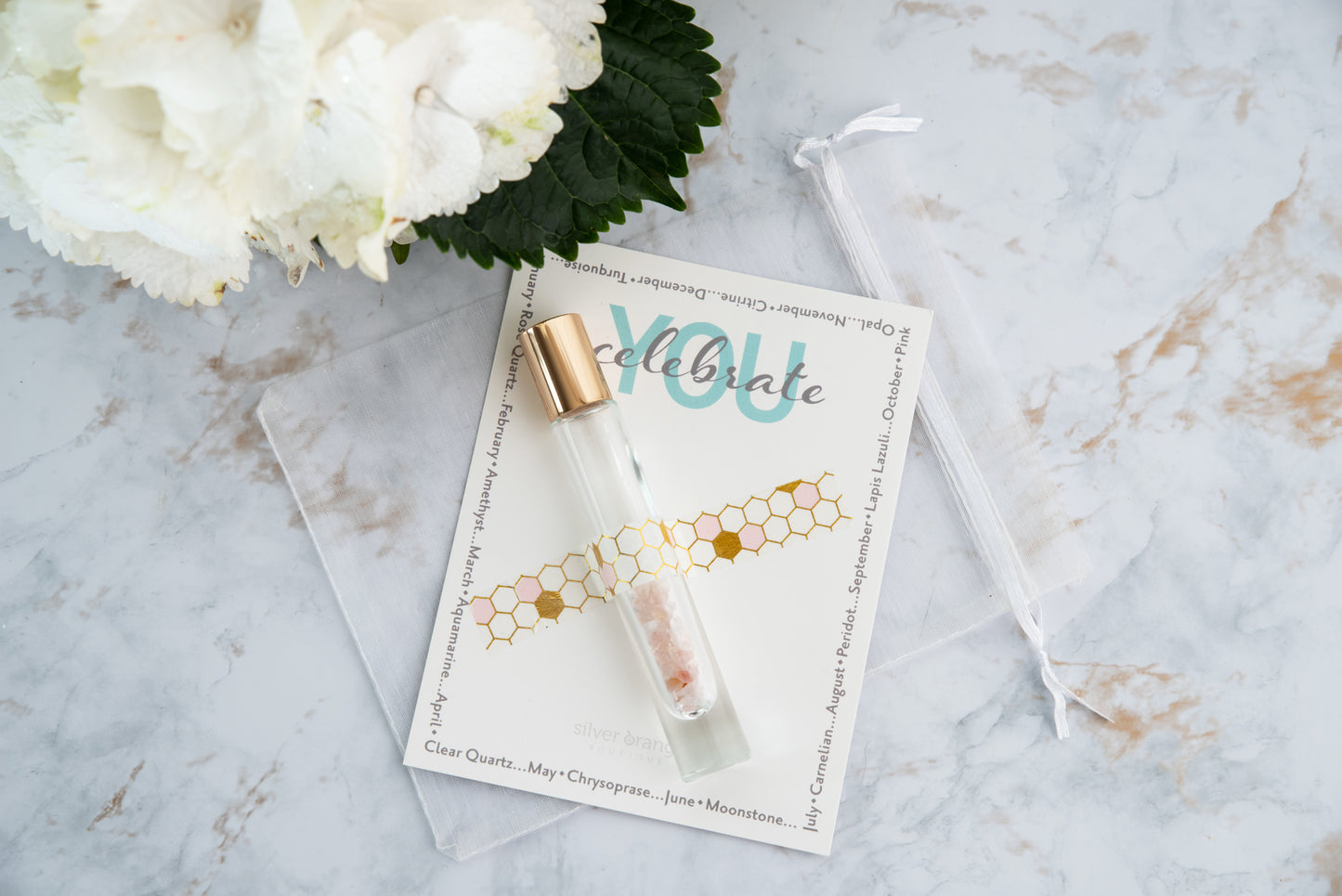 Pink Opal Crystal Roller Bottle