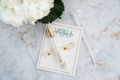 Pink Opal Crystal Roller Bottle