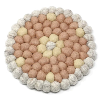 Diffuser mat, fair trade wool mat by a women's coop in Nepal