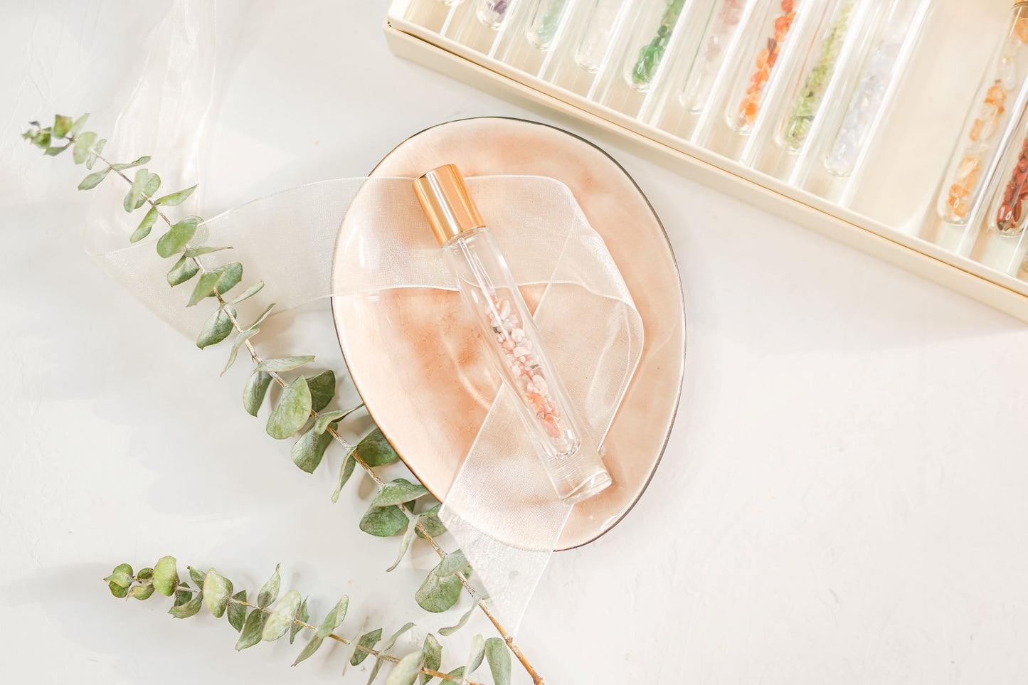 Pink Opal Crystal Roller Bottle