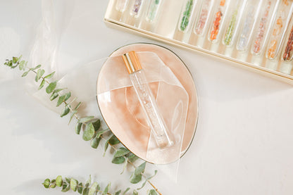 Clear Quartz Crystal Roller Bottle