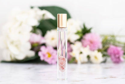 Strawberry Quartz Crystal Roller Bottle