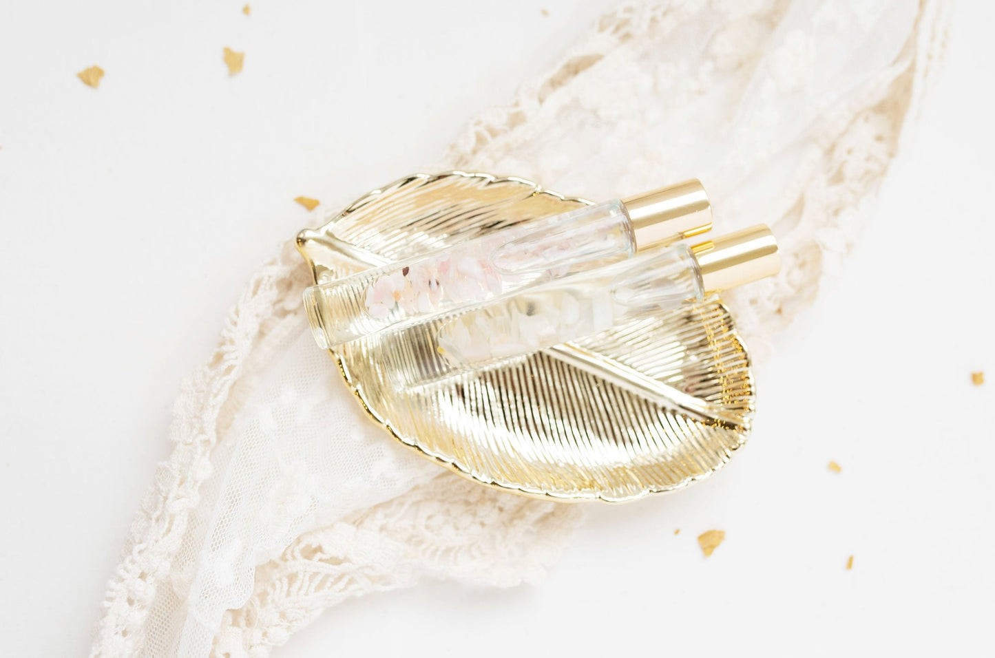 Clear Quartz Crystal Roller Bottle