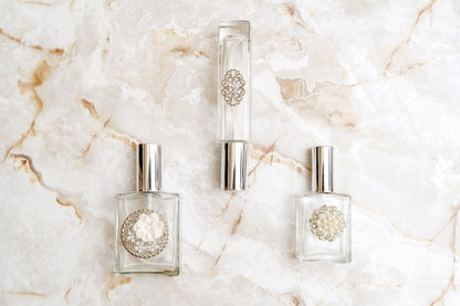 Perfume Bottle Trio - Striking Silver