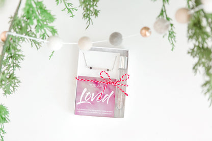 You are Loved - Rose Quartz Crystal Roller bottle & Necklace set