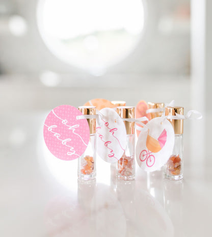 Let's Party! Baby Girl Shower Roller Favors